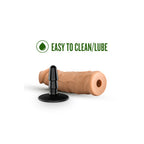 LOCK ON Argonite dildo with suction cup adapter Mocha 20 x 5 cm - image 3