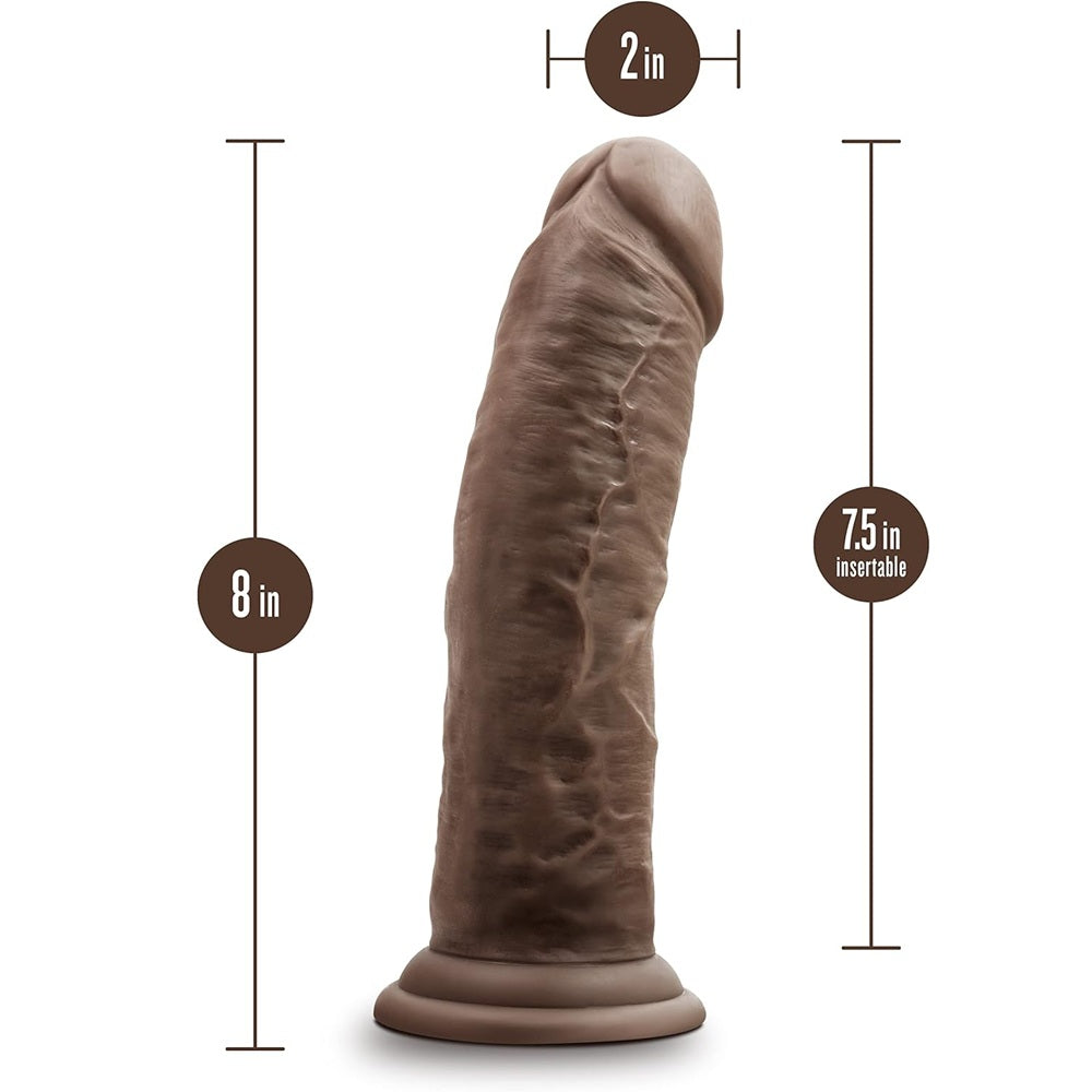 DR SKIN Dr Shepherd silicone dildo with suction cup Chocolate 20 x 5 cm - image 2