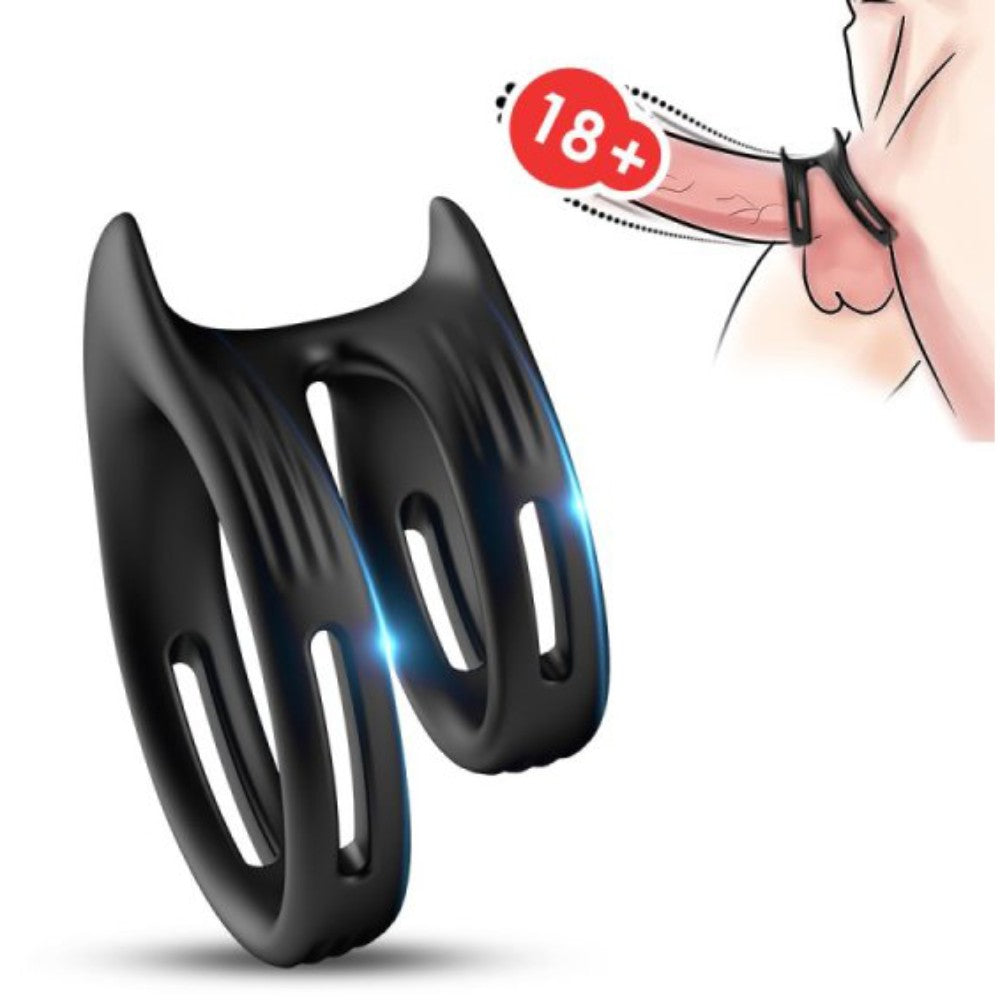 TOYBOY STAY HARD Silicone Dual Rings Δευτερεύουσα εικόνα προϊόντος