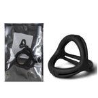 TOYBOY 3 in 1 Ultra Soft Cock Ring Type II BLACK