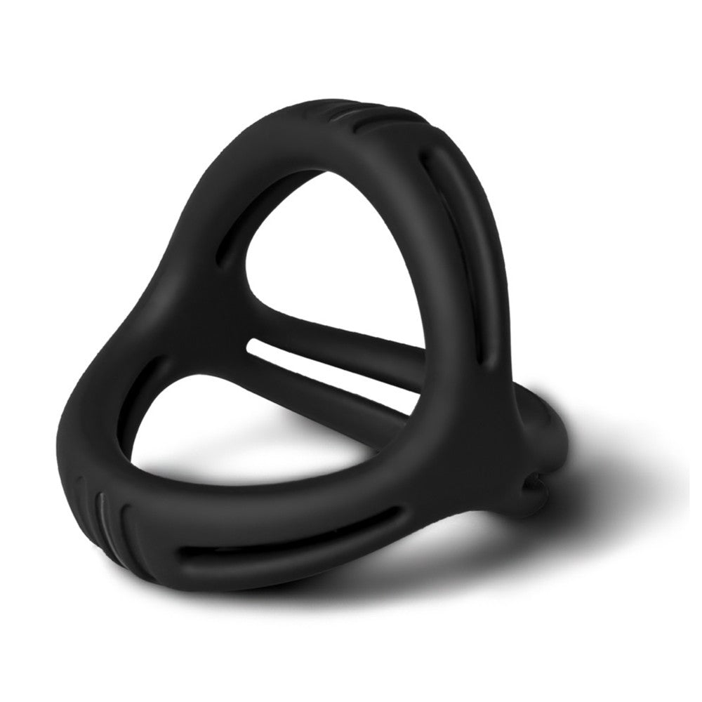 TOYBOY 3 in 1 Ultra Soft Cock Ring Type II BLACK - image 2