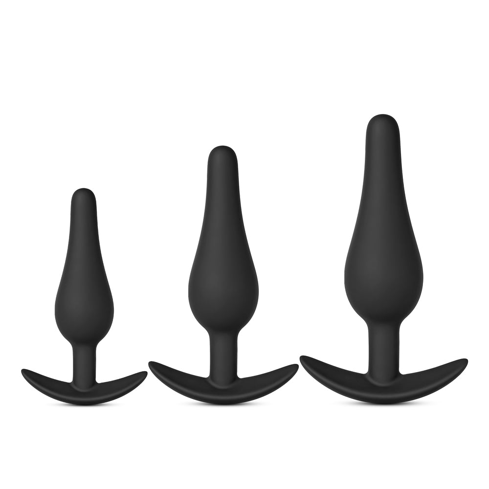 TOYBOY Butt Plug training Set 3 pcs BLACK