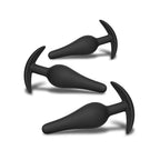 TOYBOY Butt Plug training Set 3 pcs BLACK