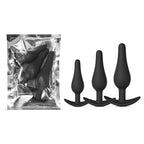 TOYBOY Butt Plug training Set 3 pcs BLACK