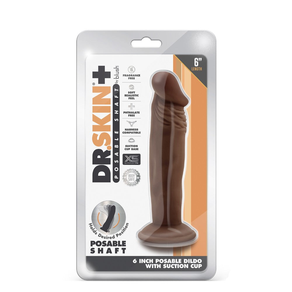 DR SKIN Plus Posable dildo Chocolate 16.5 x 3.8 cm - image 7