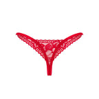 PLUS SIZE Obsessive Lacelove lacy thong Red