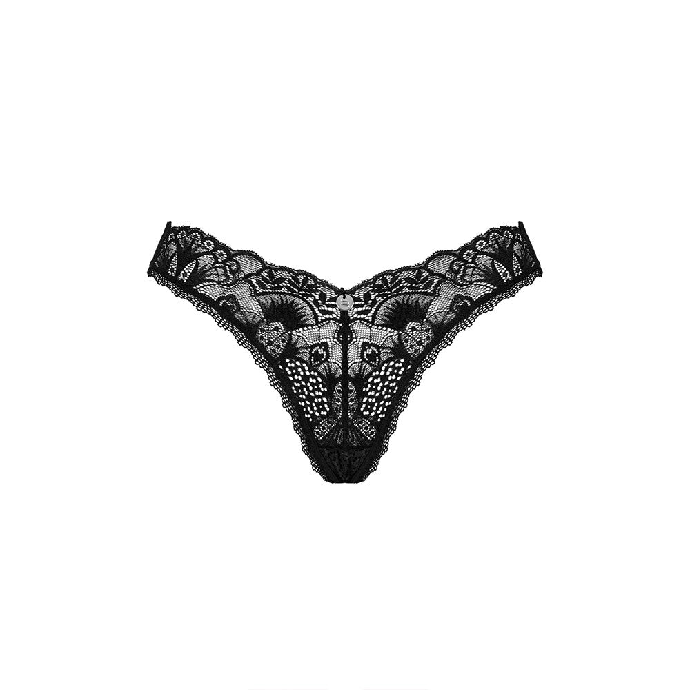 Obsessive Donna Dream lacy thong Black