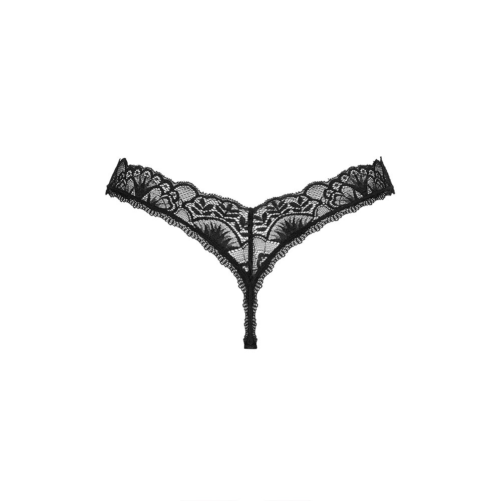 PLUS SIZE Obsessive Donna Dream lacy thong Black