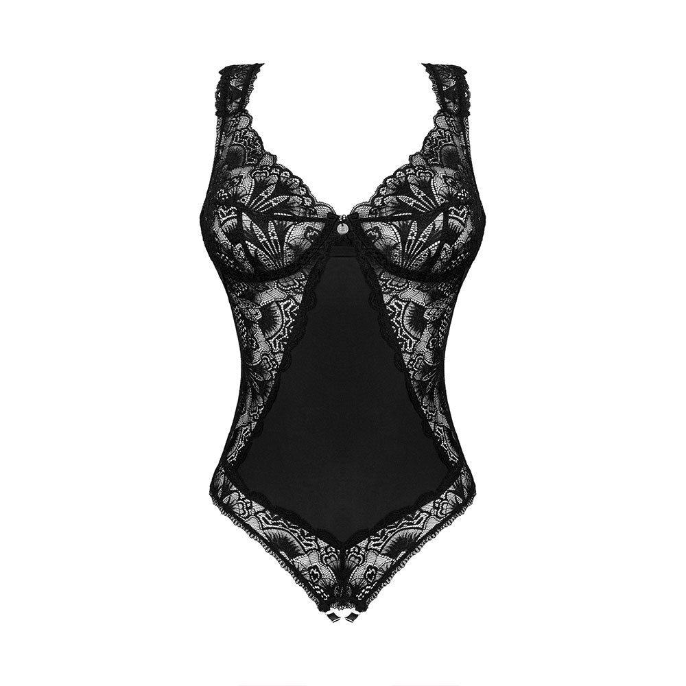 Obsessive Donna Dream crotchless teddy Black Main image