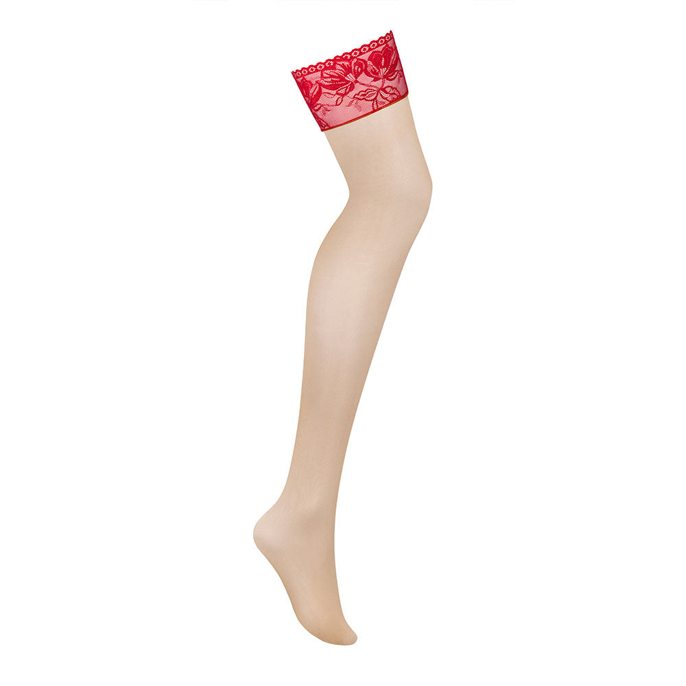 Obsessive Lacelove Stockings Red Main image