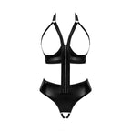 PLUS SIZE Obsessive Norides crotchless teddy Black