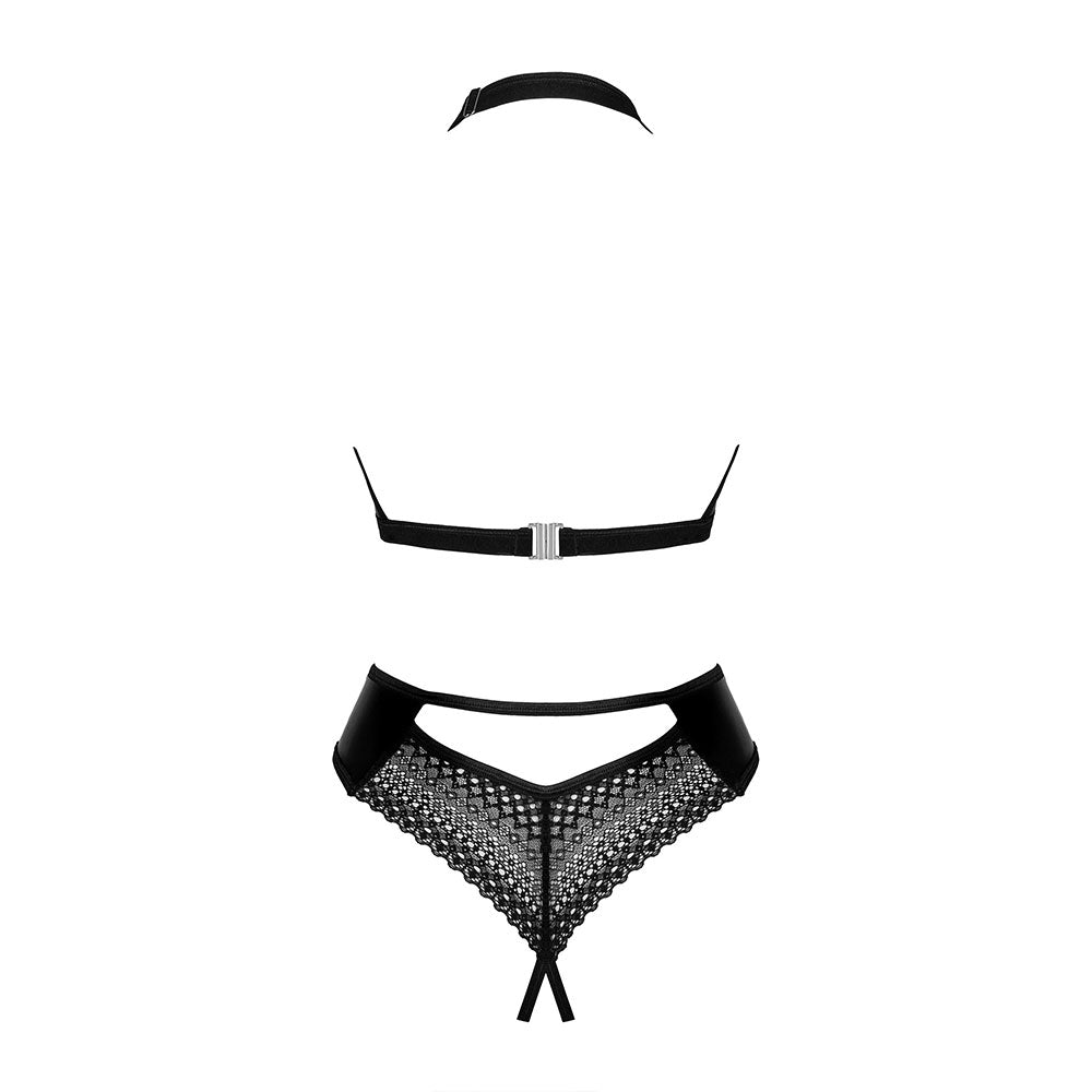 PLUS SIZE Obsessive Norides crotchless teddy Black - image 4