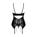 PLUS SIZE Obsessive Norides corset and thong Black - image 3