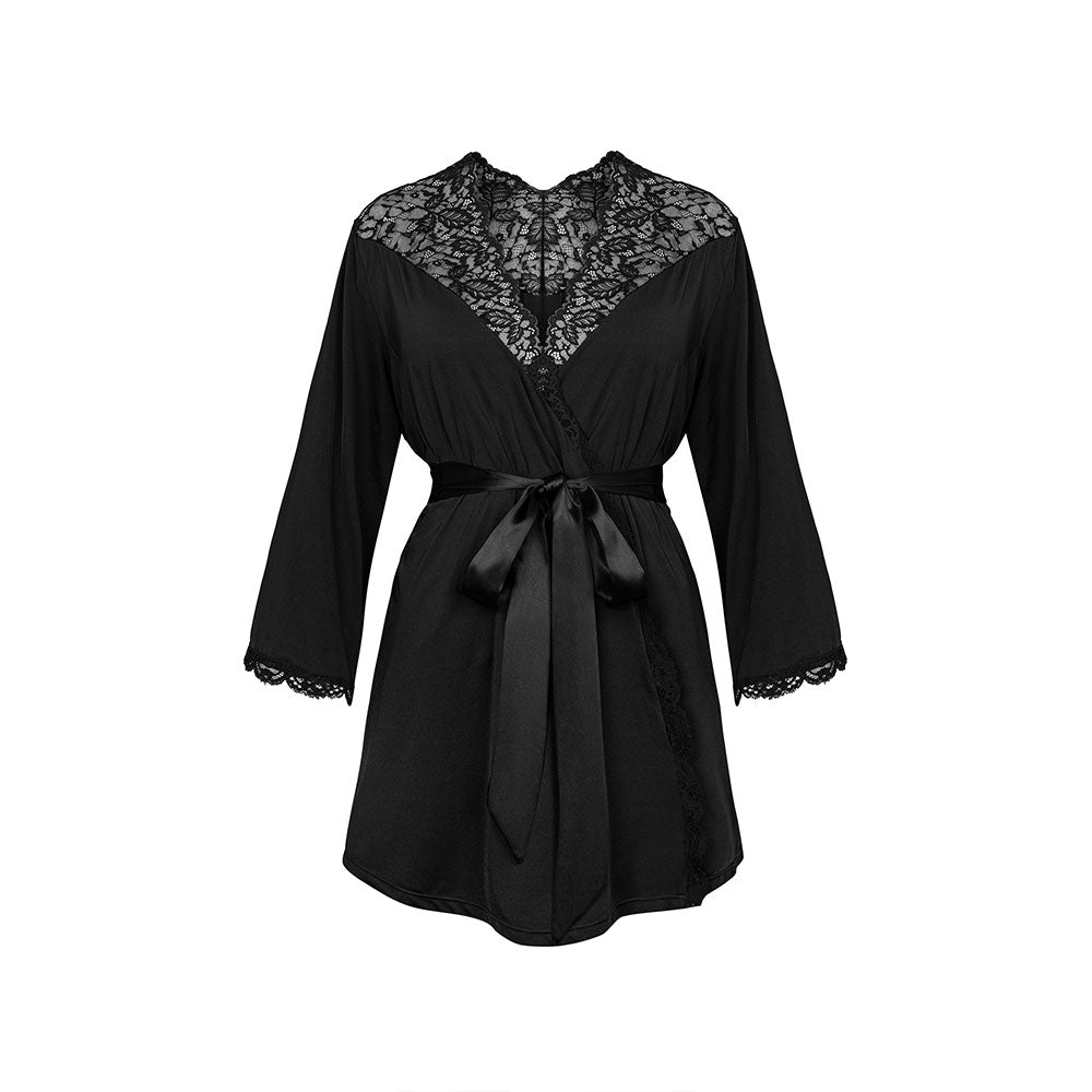 Obsessive Bellastia peignoir Black - image 4