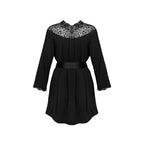 PLUS SIZE Obsessive Bellastia peignoir Black