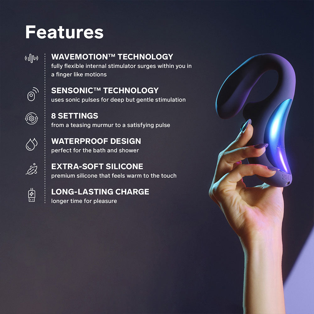 Lelo Enigma Wave Triple Stimulation Massager Black - image 4