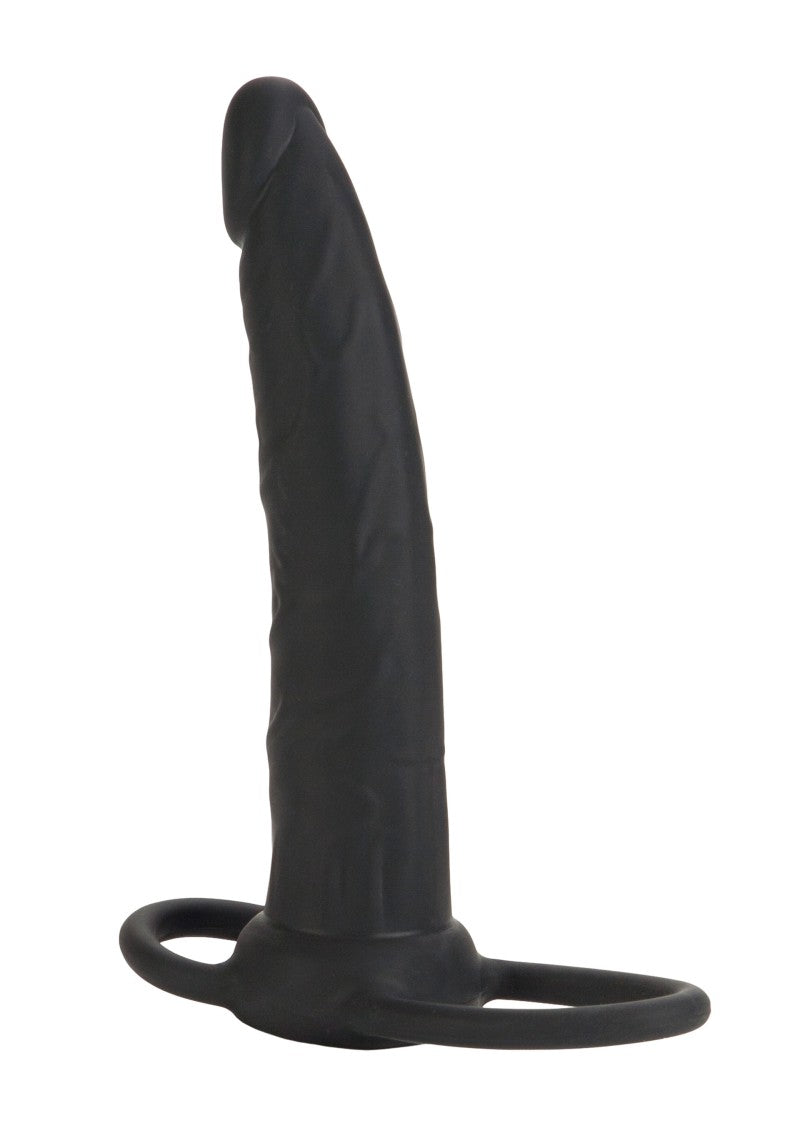 Calexotics Silicone Double Rider 14 x 3.25 cm Black Κύρια εικόνα προϊόντος