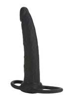 Calexotics Silicone Double Rider 14 x 3.25 cm Black