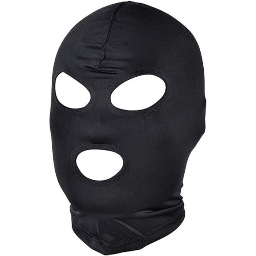 Black Hood with Open Mouth and Eyes MEDIUM SIZE Δευτερεύουσα εικόνα προϊόντος