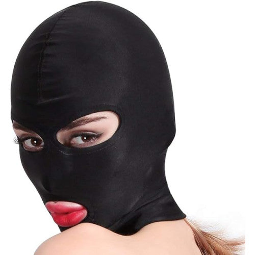 Black Hood with Open Mouth and Eyes MEDIUM SIZE