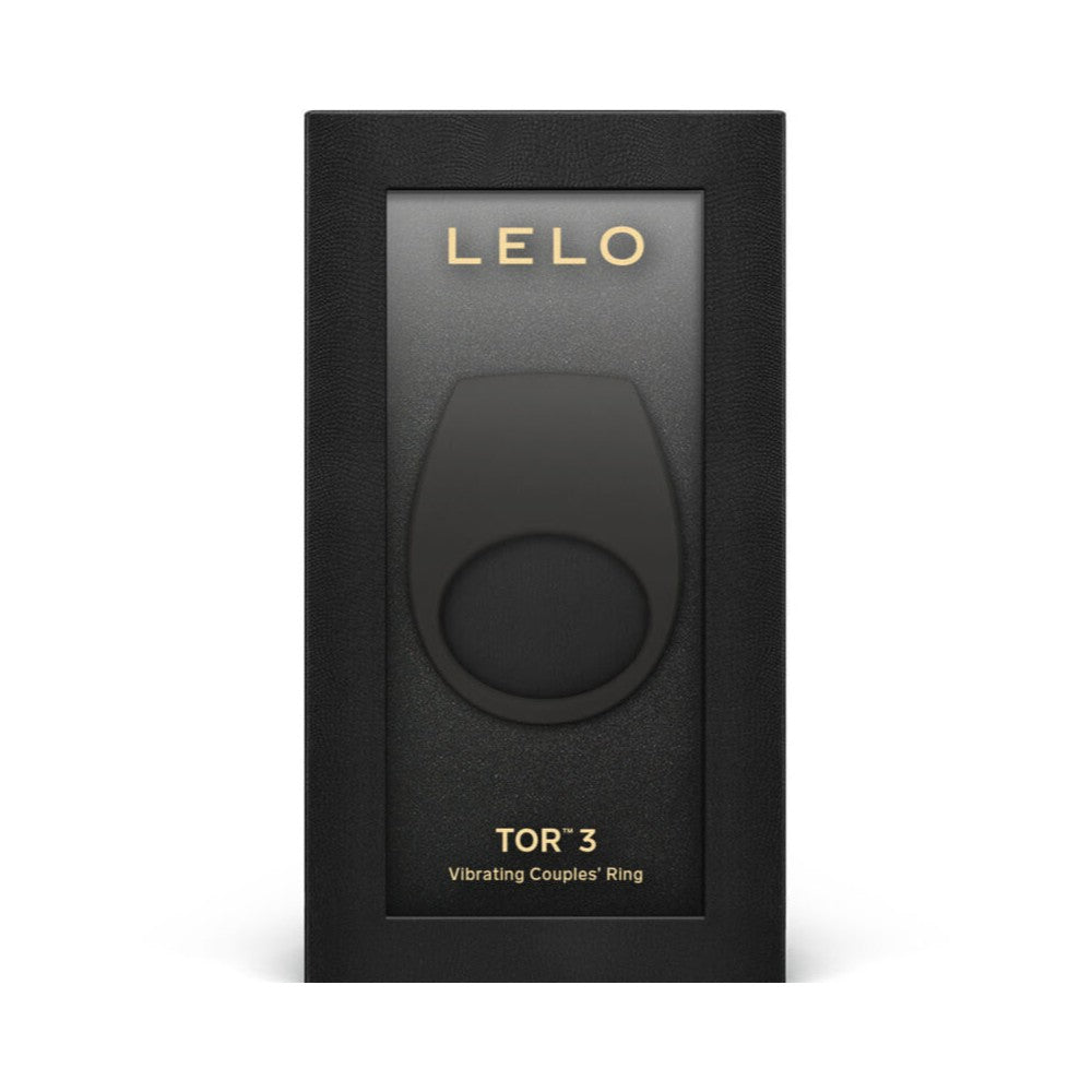 Lelo Tor 3 vibrating couples cock ring Base Black