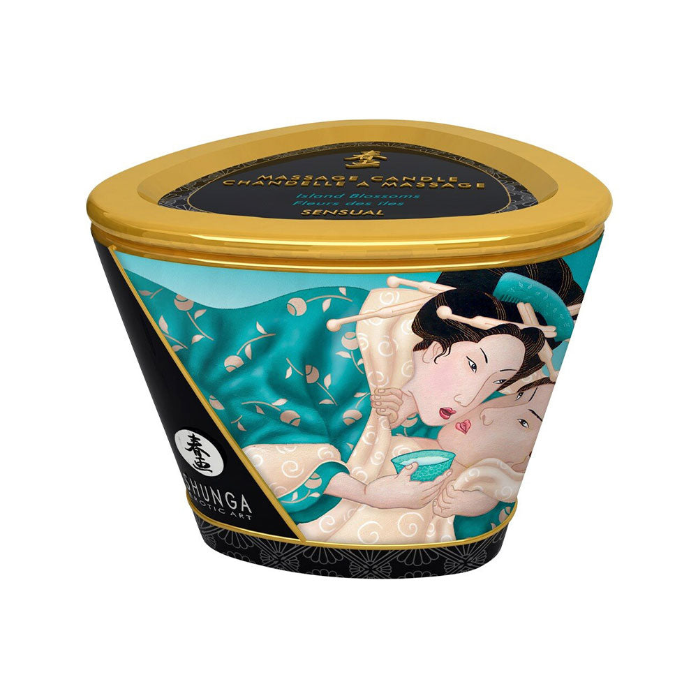 Shunga Massage Candle Island Blossoms 170ml - image 3