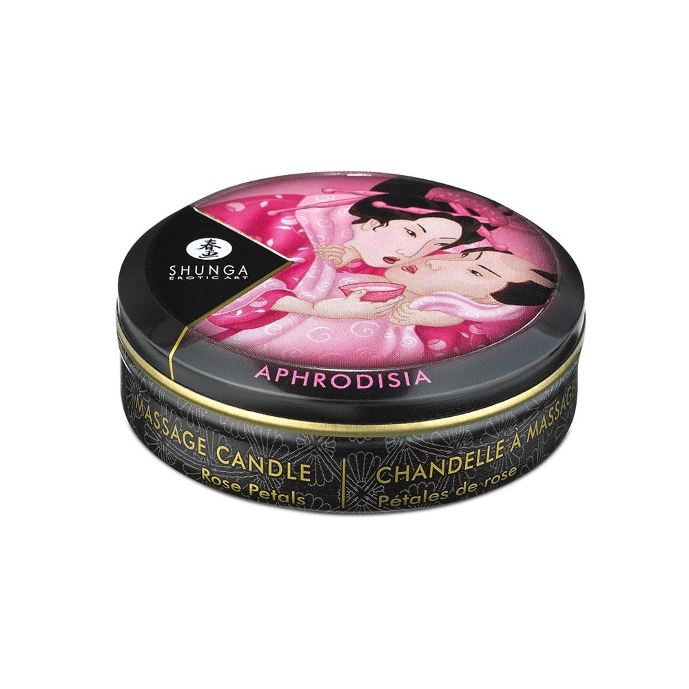 Shunga Massage Candle Rose Petals 30ml Δευτερεύουσα εικόνα προϊόντος