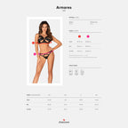 Plus Size Obsessive Armares Bra with Thong
