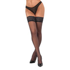 Cottelli Classy Elegant Hold-up stockings with 8 cm wide lace trim - image 2