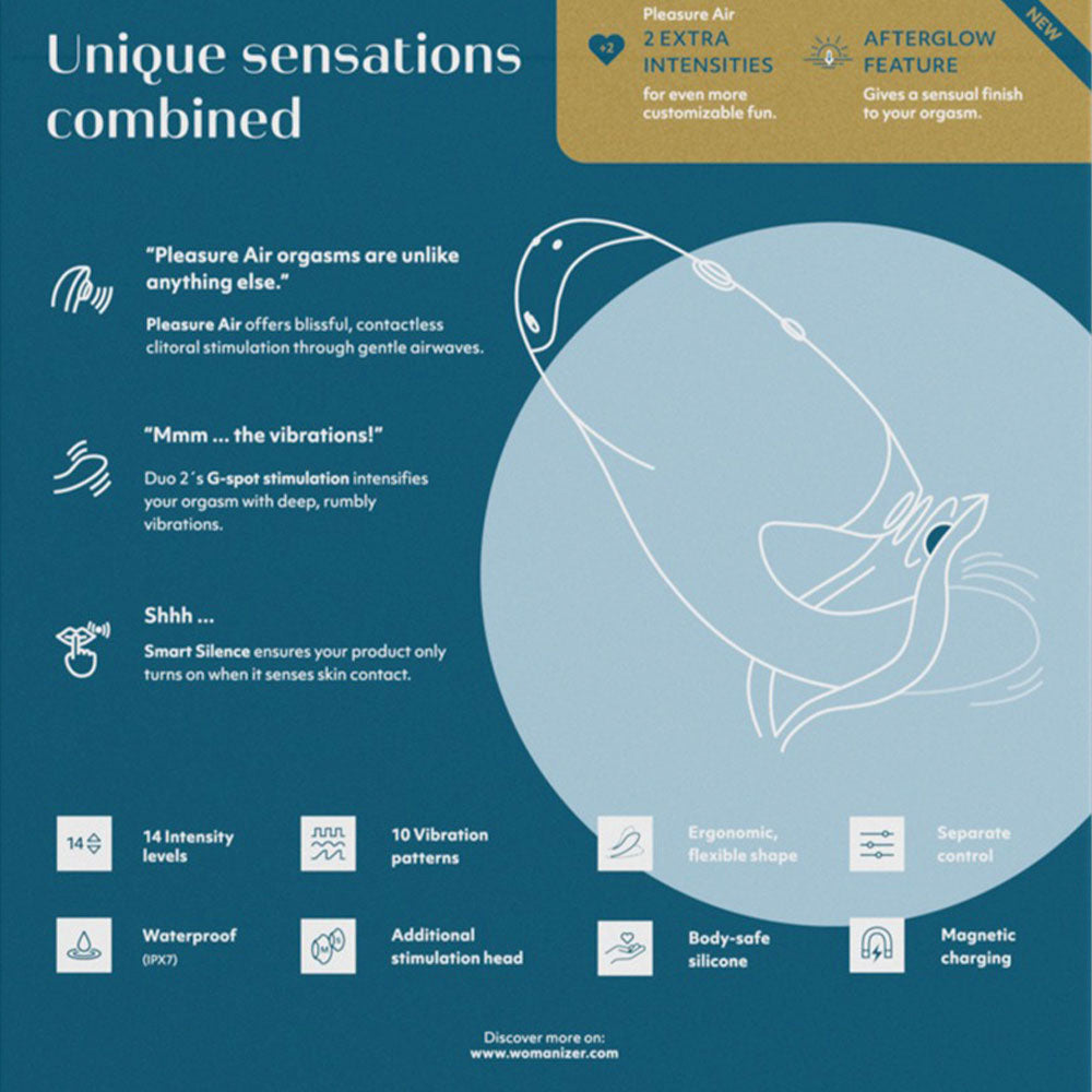 Womanizer Duo 2 Clitoral and G-Spot Stimulator Green - image 5