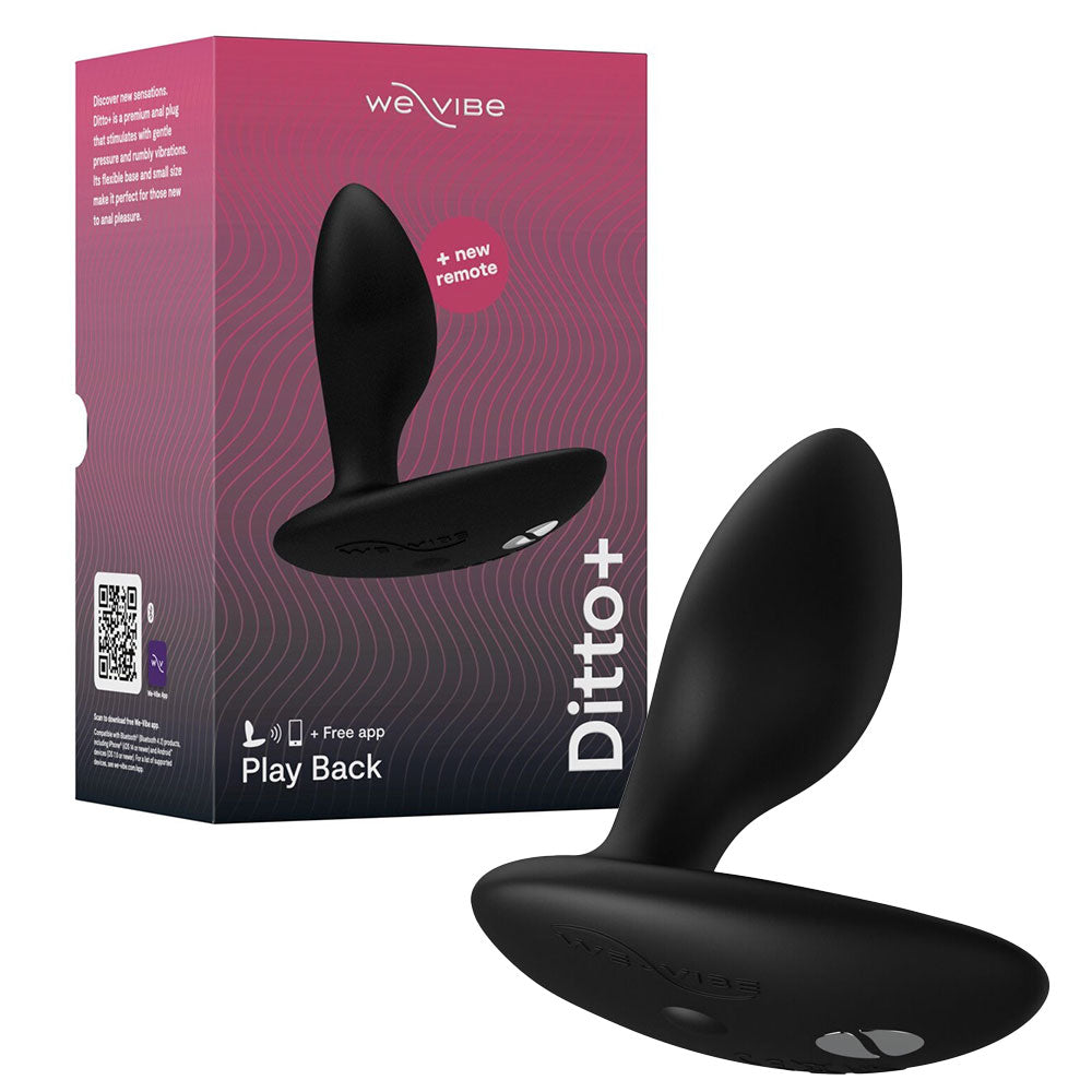 We Vibe Ditto Plus Vibrating Butt Plug Black