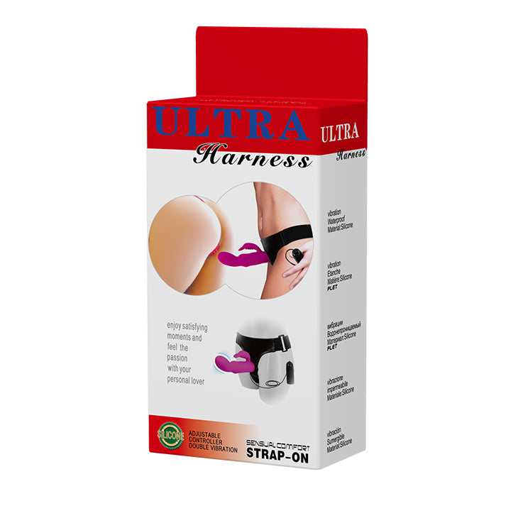 BAILE Strap-on with vibrating silicone Clit-stim Dildo 15 cm Δευτερεύουσα εικόνα προϊόντος