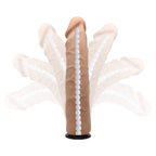 BAILE Strap-on with bendable inner spine natural Dildo 21 cm