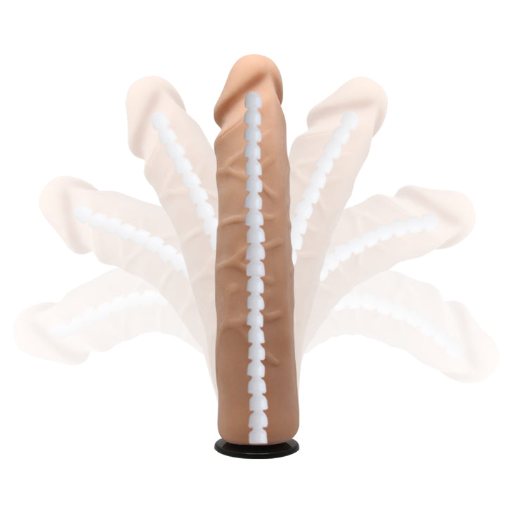 BAILE Strap-on with bendable inner spine natural Dildo 21 cm