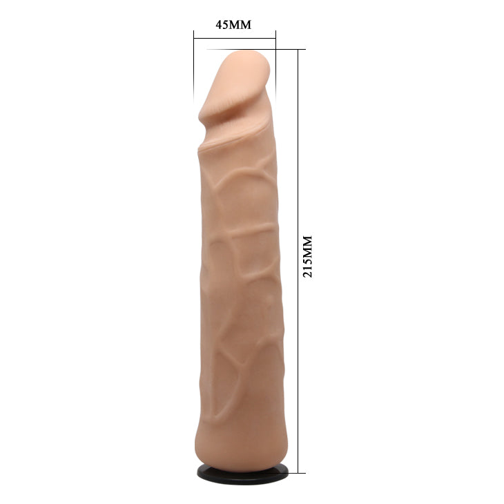 BAILE Strap-on with bendable inner spine natural Dildo 21 cm