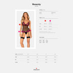 Plus Size Obsessive black corset and thong