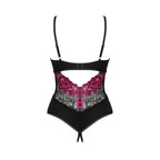 Plus Size Obsessive Rosenty crotchless teddy - image 3