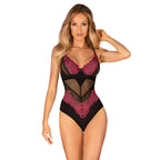 Obsessive Rosenty Teddy with rose embroidery