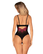 Obsessive Rosenty Teddy with rose embroidery