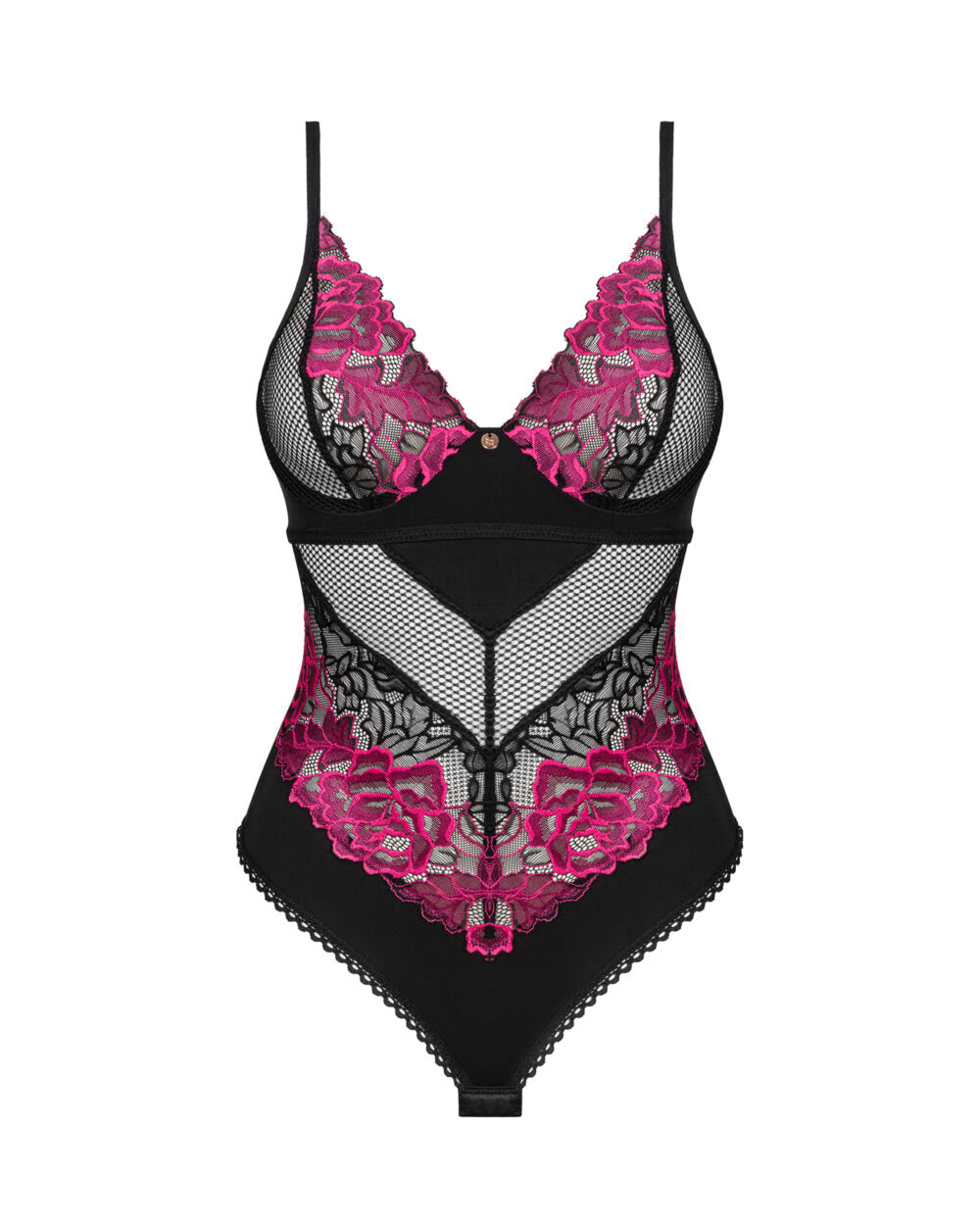 Obsessive Rosenty Teddy with rose embroidery