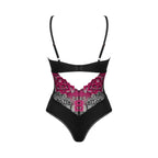 Plus Size Obssesive Rosenty Teddy with rose embroidery