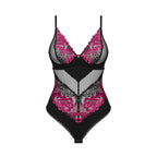 Plus Size Obssesive Rosenty Teddy with rose embroidery