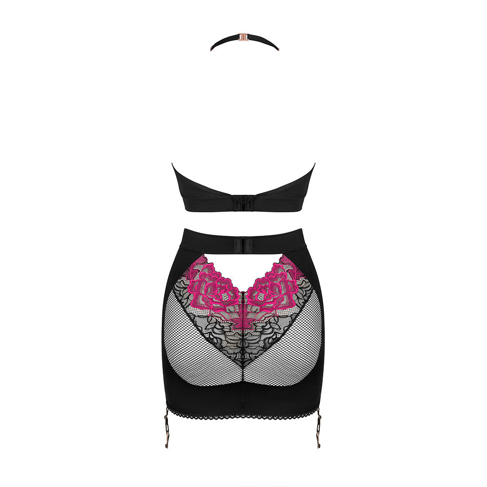 Plus Size Obsessive Rosenty Top and Skirt
