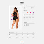 Plus Size Obsessive Serafia See-through Babydoll and Thong - image 5