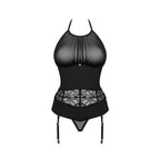 Plus Size Obsessive Serafia See-through Babydoll and Thong