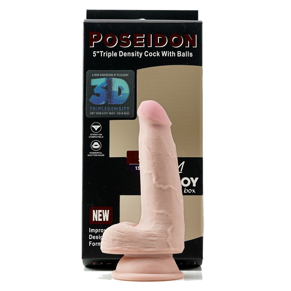 TOYBOY POSEIDON Realistic Cock and balls suction Dildo 18 cm