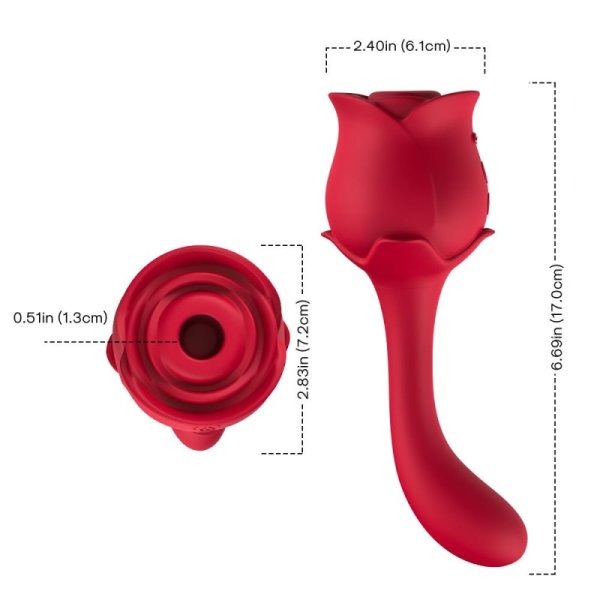 TOYBOX DUAL ROSA G-Spot and Clit Sucker Vibrator - image 6