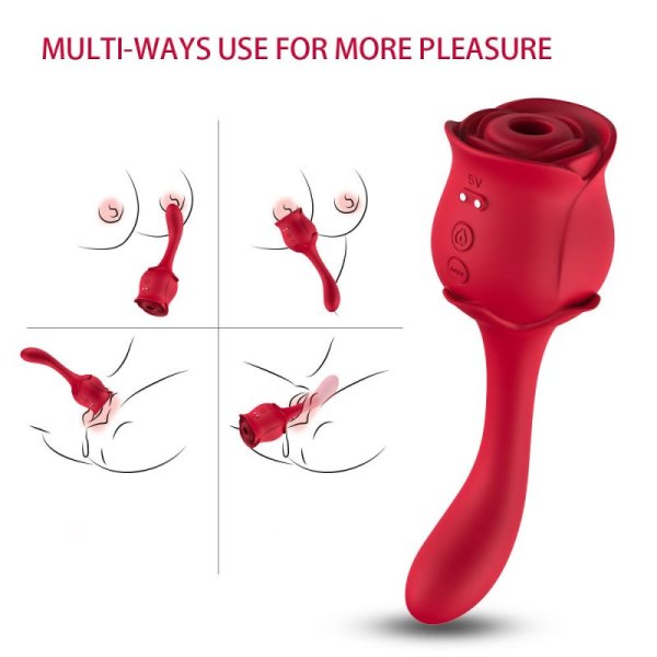 TOYBOX DUAL ROSA G-Spot and Clit Sucker Vibrator - image 7