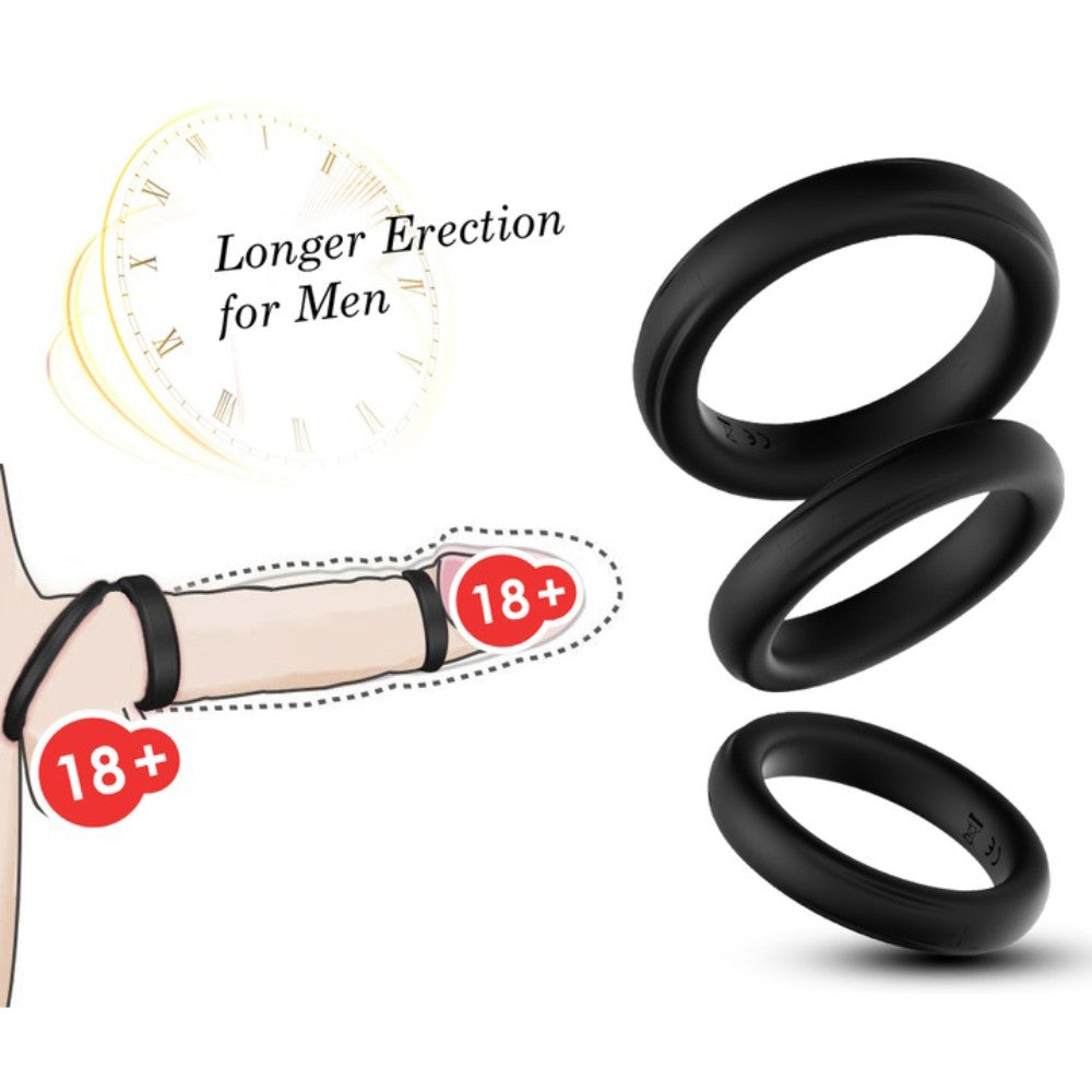 TOYBOY STAY HARD three silicone Rings SET - image 6