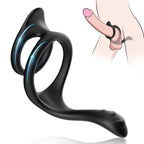 TOYBOY STAY HARD dual silicone rings with tail - image 2